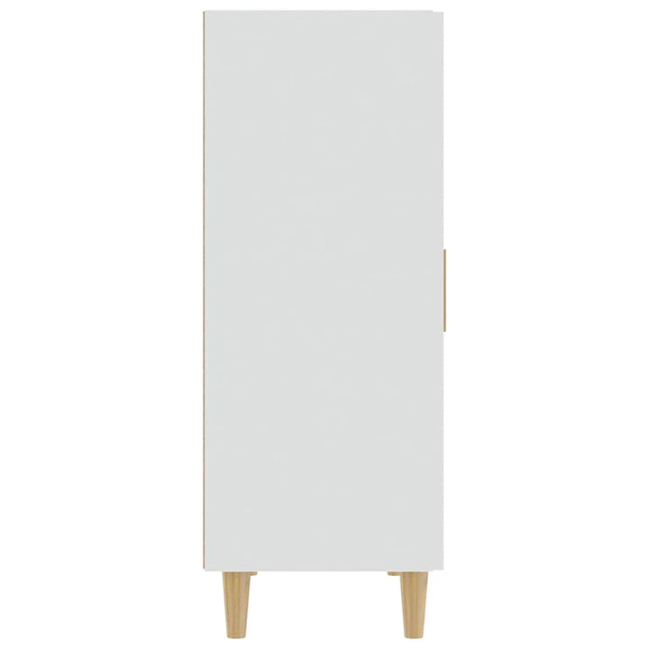 skænk 70x34x90 cm konstrueret træ hvid