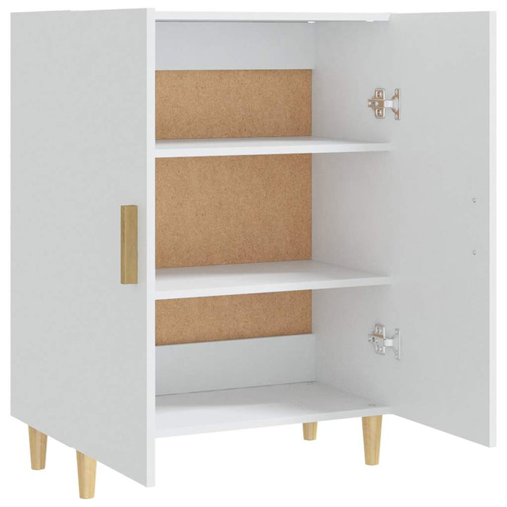 skænk 70x34x90 cm konstrueret træ hvid