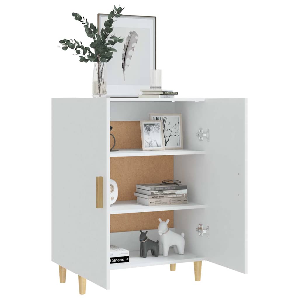 skænk 70x34x90 cm konstrueret træ hvid