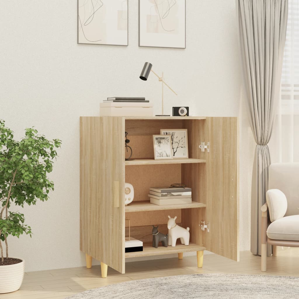 skænk 70x34x90 cm konstrueret træ sonoma-eg
