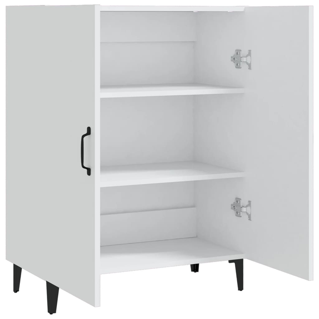 skænk 70x34x90 cm konstrueret træ hvid