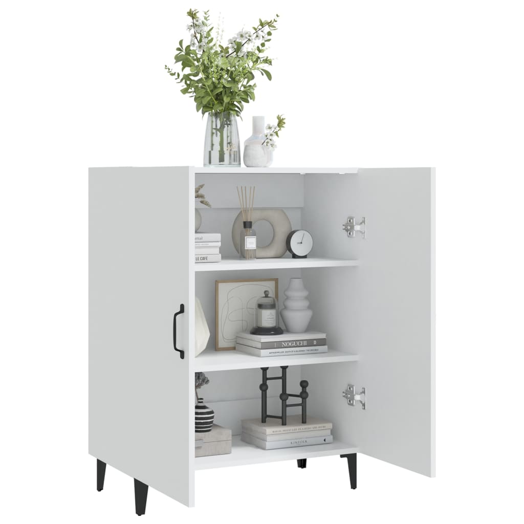 skænk 70x34x90 cm konstrueret træ hvid