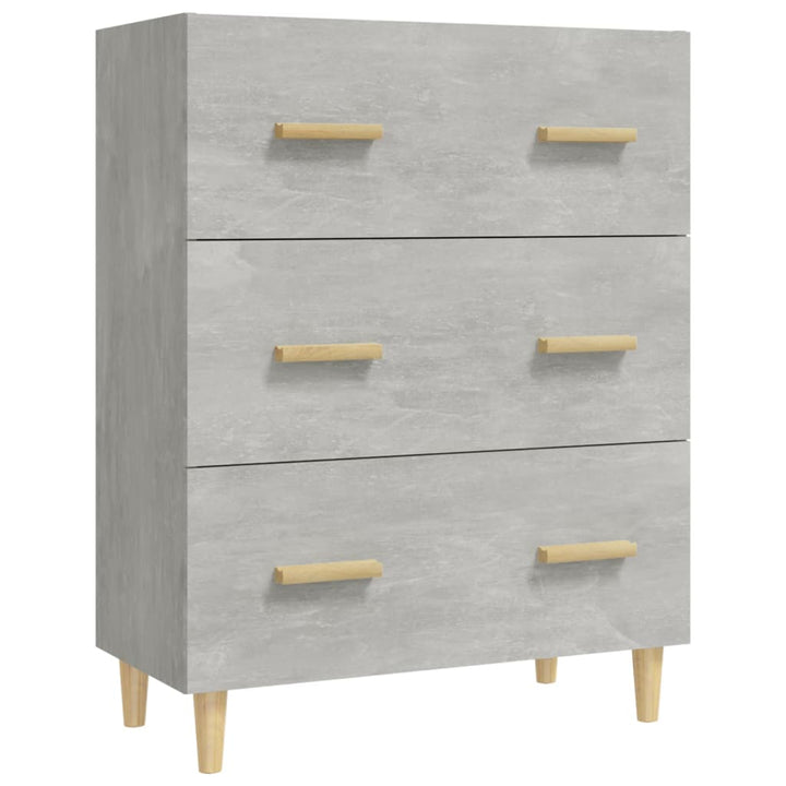 skænk 70x34x90 cm konstrueret træ betongrå