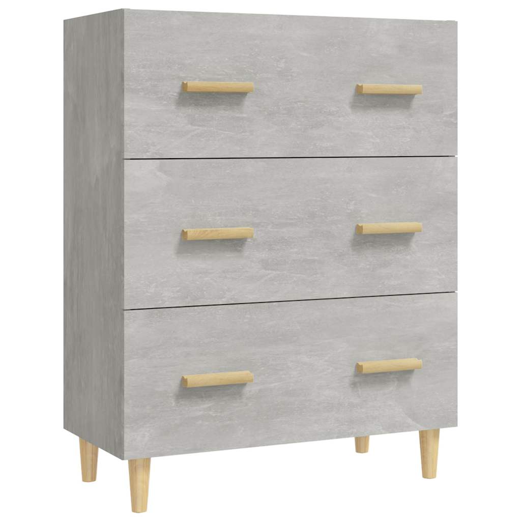 skænk 70x34x90 cm konstrueret træ betongrå
