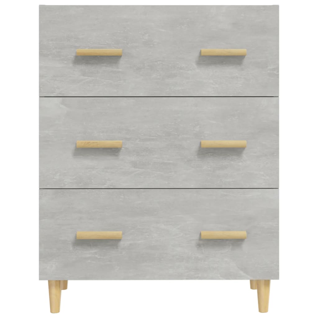 skænk 70x34x90 cm konstrueret træ betongrå