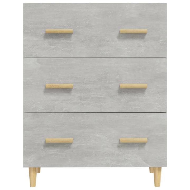 skænk 70x34x90 cm konstrueret træ betongrå