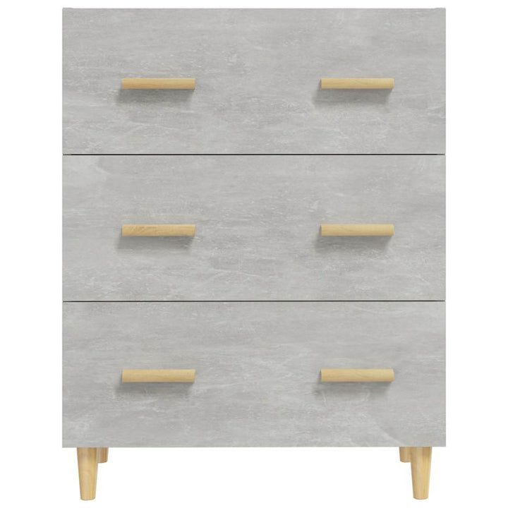 skænk 70x34x90 cm konstrueret træ betongrå