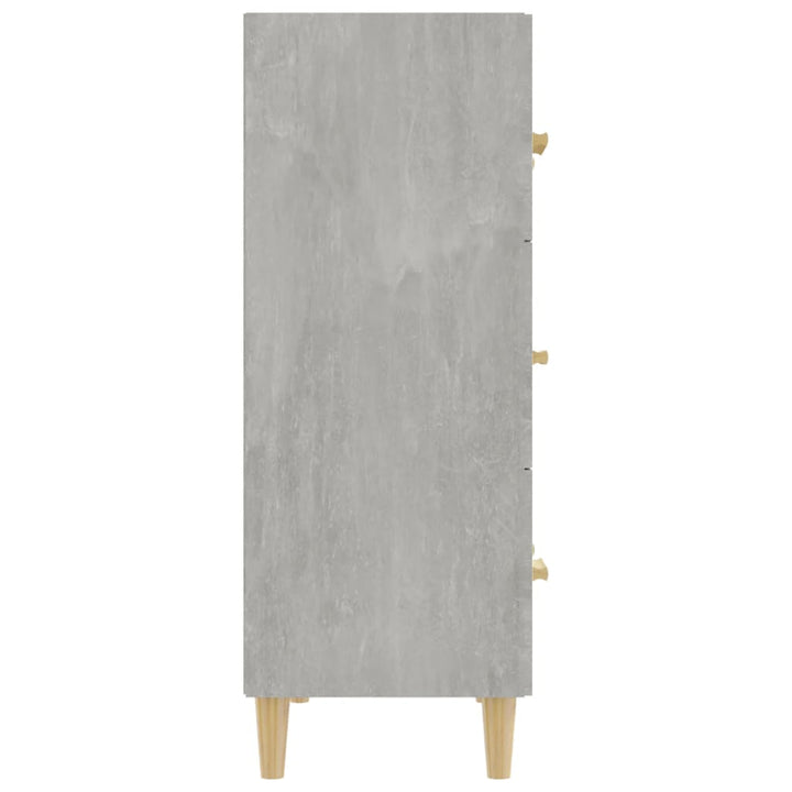 skænk 70x34x90 cm konstrueret træ betongrå