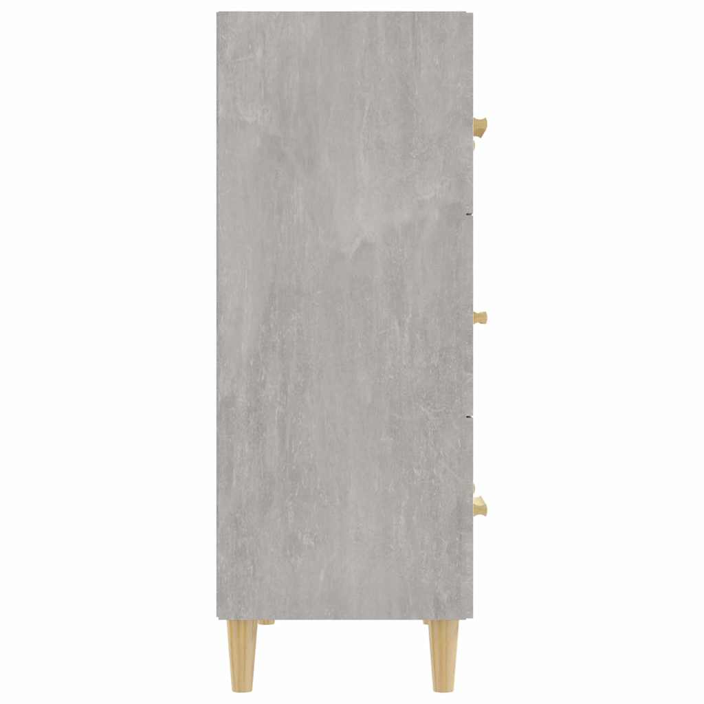 skænk 70x34x90 cm konstrueret træ betongrå
