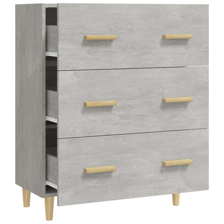 skænk 70x34x90 cm konstrueret træ betongrå