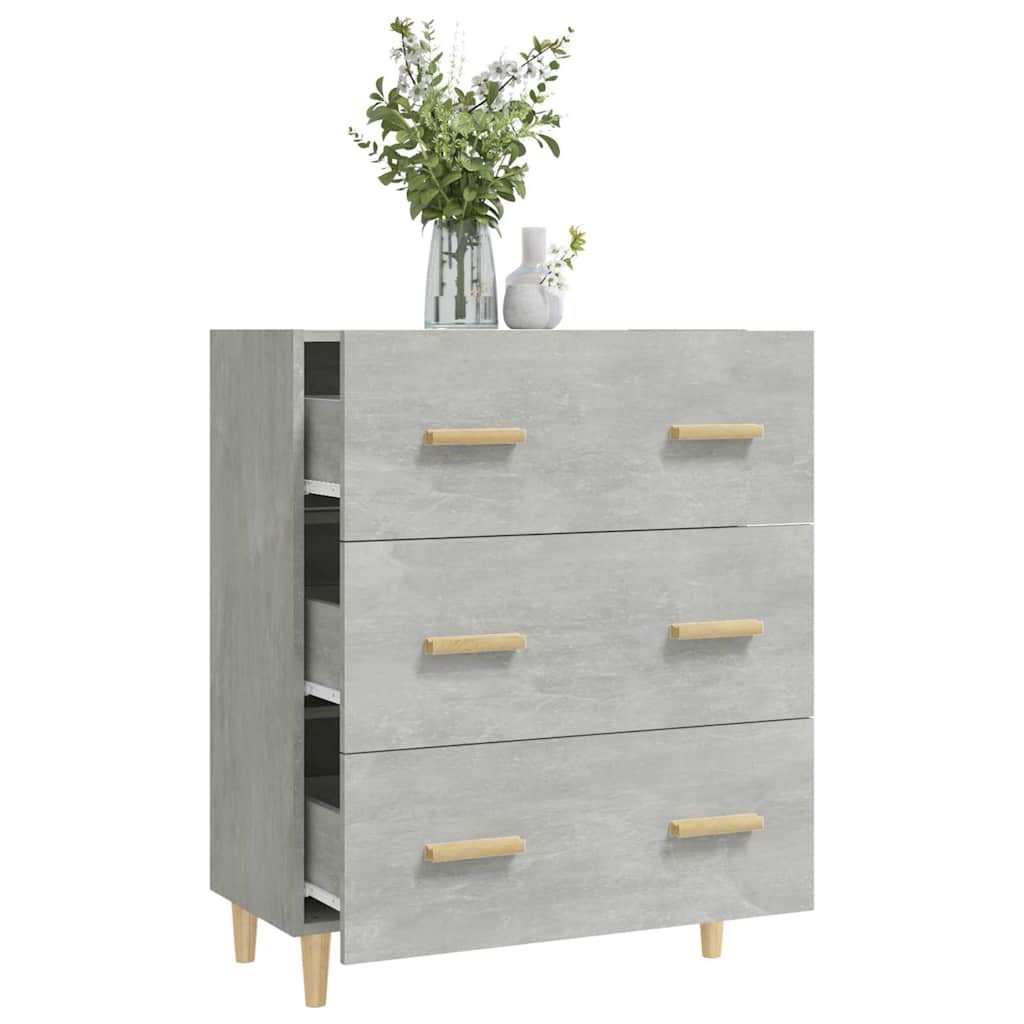skænk 70x34x90 cm konstrueret træ betongrå