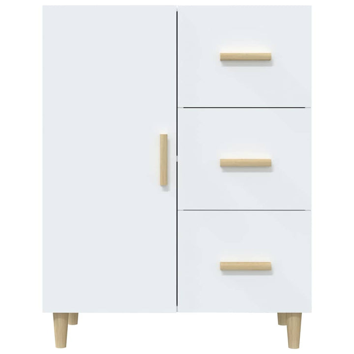 skænk 69,5x34x90 cm konstrueret træ hvid