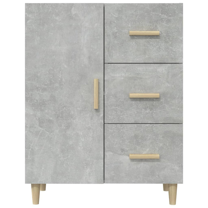skænk 69,5x34x90 cm konstrueret træ betongrå
