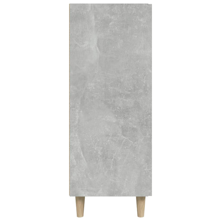 skænk 69,5x34x90 cm konstrueret træ betongrå