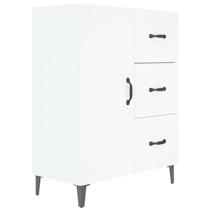 skænk 69,5x34x90 cm konstrueret træ hvid