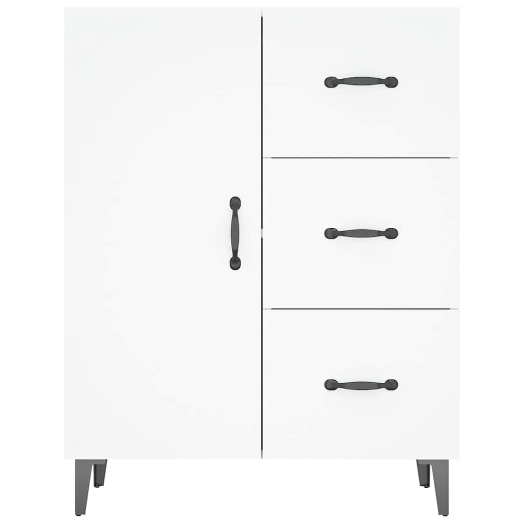 skænk 69,5x34x90 cm konstrueret træ hvid