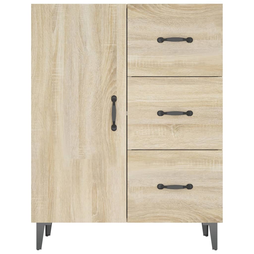 skænk 69,5x34x90 cm konstrueret træ sonoma-eg