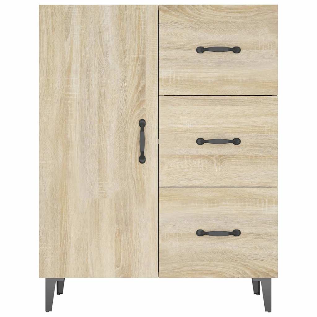 skænk 69,5x34x90 cm konstrueret træ sonoma-eg