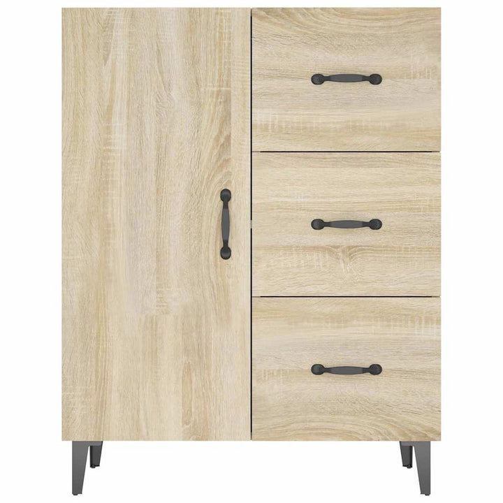skænk 69,5x34x90 cm konstrueret træ sonoma-eg