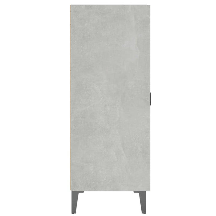 skænk 69,5x34x90 cm konstrueret træ betongrå