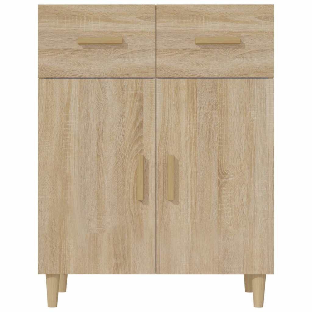 skænk 69,5x34x89 cm konstrueret træ sonoma-eg