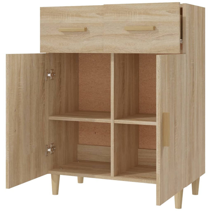 skænk 69,5x34x89 cm konstrueret træ sonoma-eg