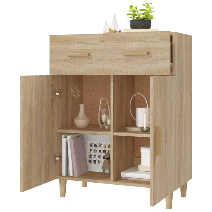 skænk 69,5x34x89 cm konstrueret træ sonoma-eg