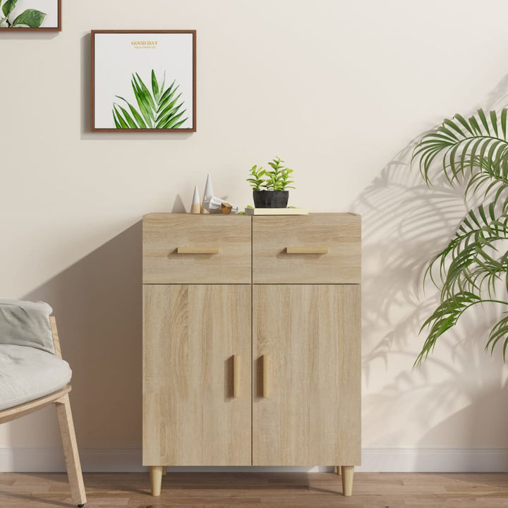 skænk 69,5x34x89 cm konstrueret træ sonoma-eg