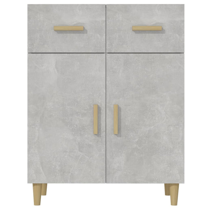 skænk 69,5x34x89 cm konstrueret træ betongrå