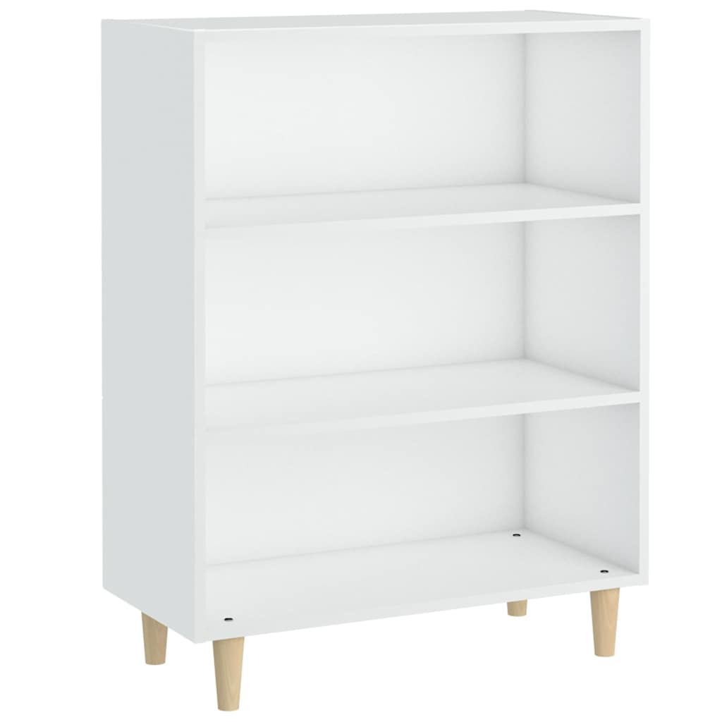 skænk 69,5x32,5x90 cm konstrueret træ hvid