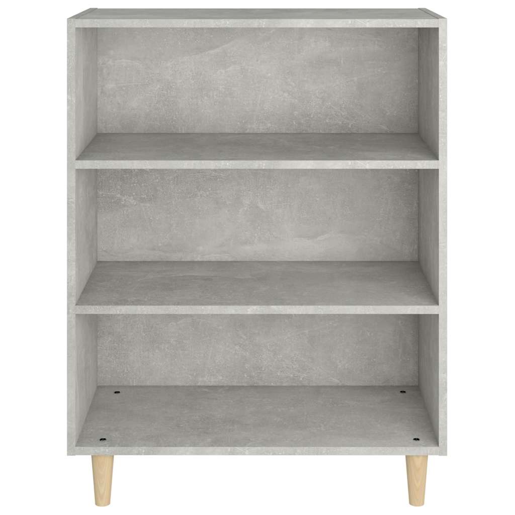 skænk 69,5x32,5x90 cm konstrueret træ betongrå