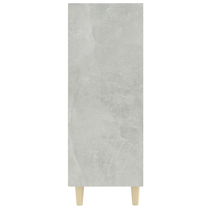 skænk 69,5x32,5x90 cm konstrueret træ betongrå
