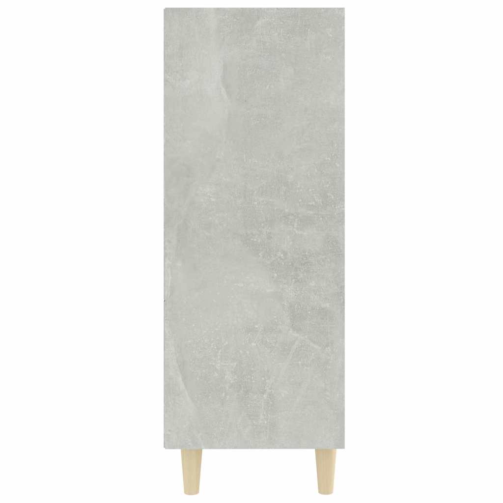 skænk 69,5x32,5x90 cm konstrueret træ betongrå