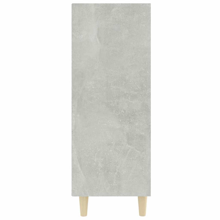 skænk 69,5x32,5x90 cm konstrueret træ betongrå