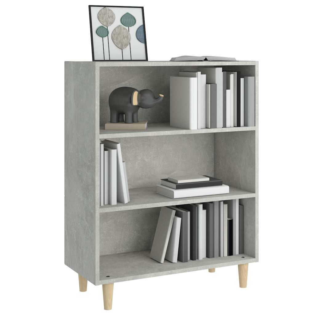 skænk 69,5x32,5x90 cm konstrueret træ betongrå