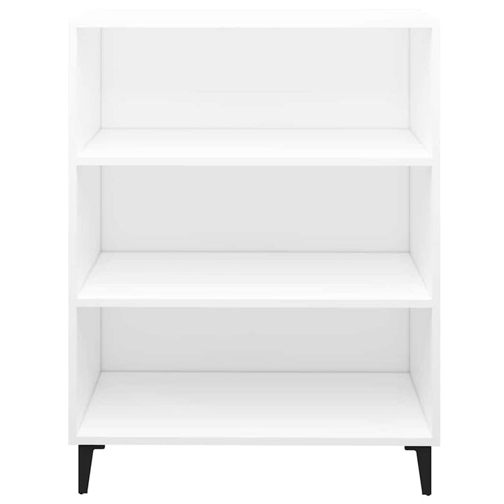 skænk 69,5x32,5x90 cm konstrueret træ hvid
