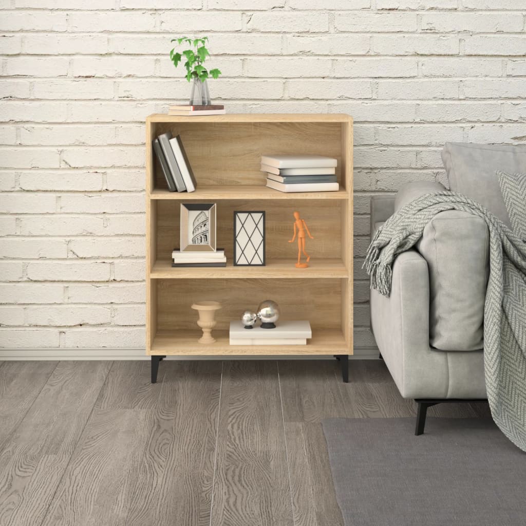 skænk 69,5x32,5x90 cm konstrueret træ sonoma-eg