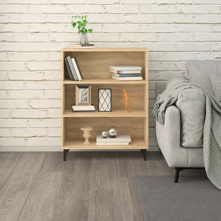 skænk 69,5x32,5x90 cm konstrueret træ sonoma-eg