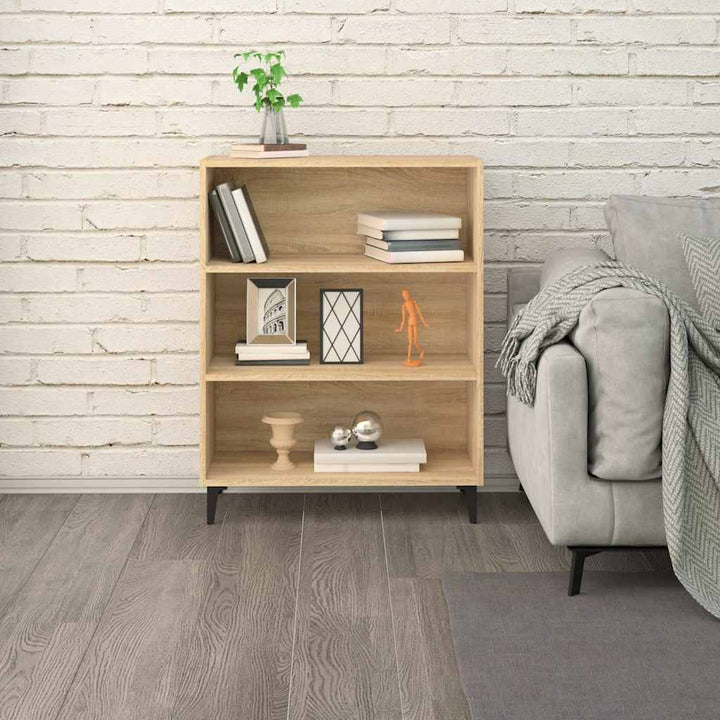 skænk 69,5x32,5x90 cm konstrueret træ sonoma-eg