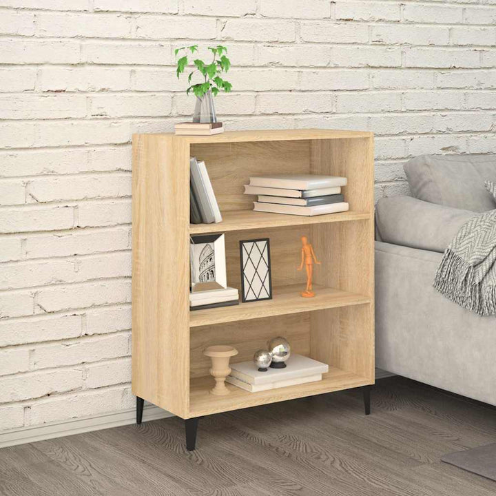 skænk 69,5x32,5x90 cm konstrueret træ sonoma-eg