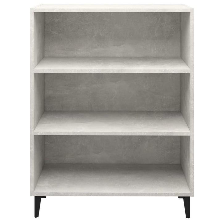 skænk 69,5x32,5x90 cm konstrueret træ betongrå