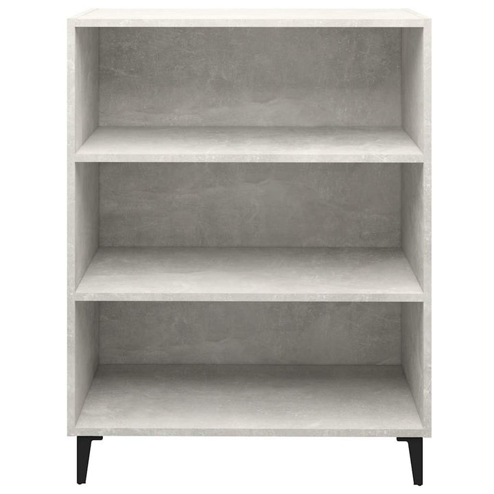 skænk 69,5x32,5x90 cm konstrueret træ betongrå