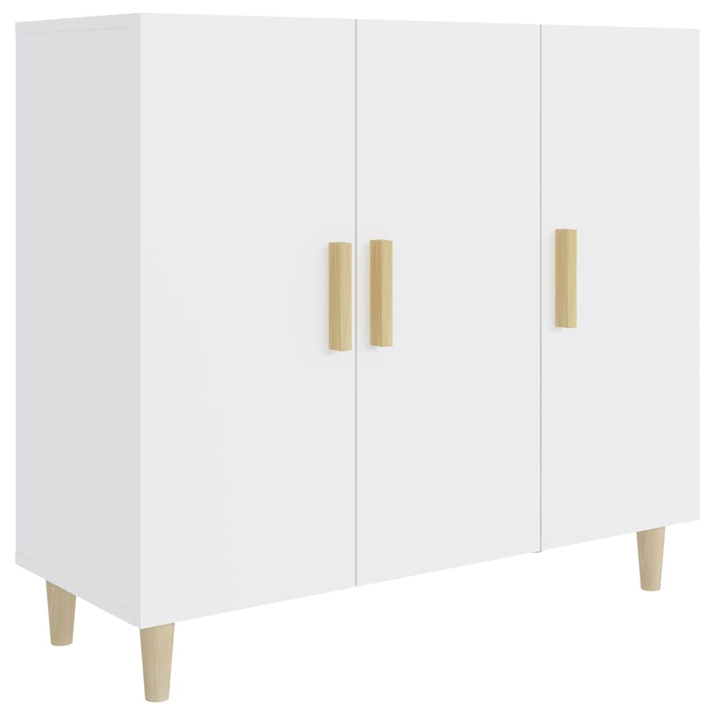 skab 90x34x80 cm konstrueret træ hvid
