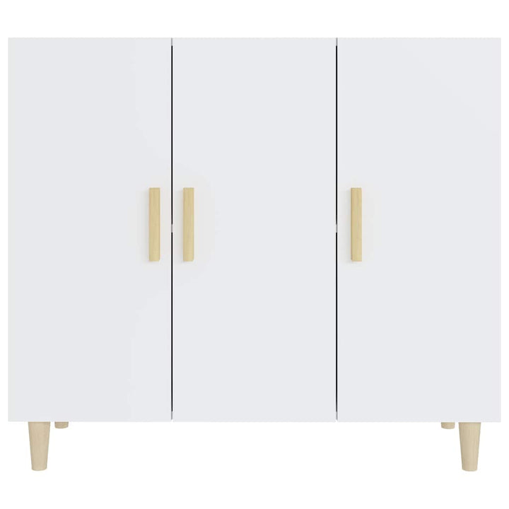 skab 90x34x80 cm konstrueret træ hvid