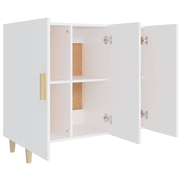 skab 90x34x80 cm konstrueret træ hvid
