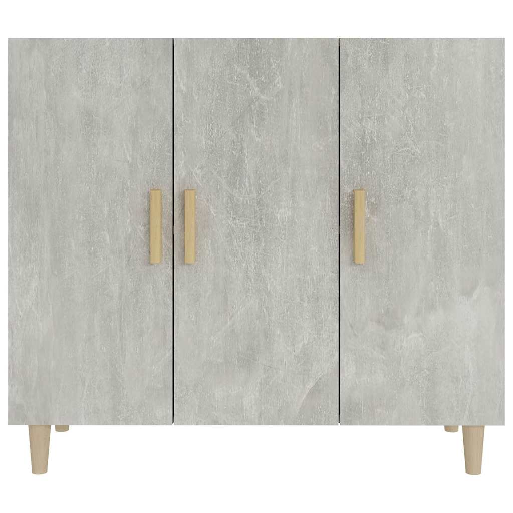skab 90x34x80 cm konstrueret træ betongrå