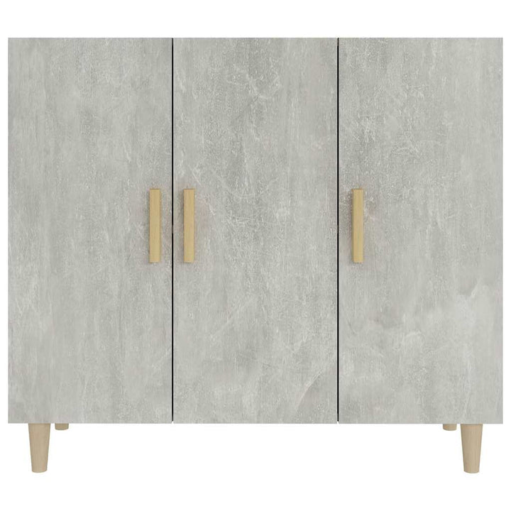 skab 90x34x80 cm konstrueret træ betongrå