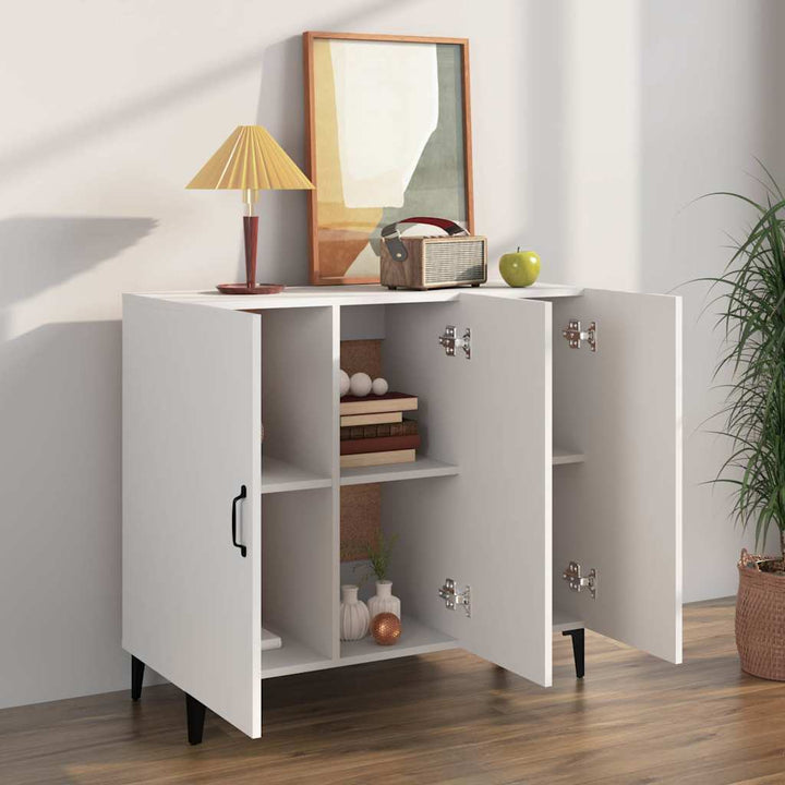 skab 90x34x80 cm konstrueret træ hvid