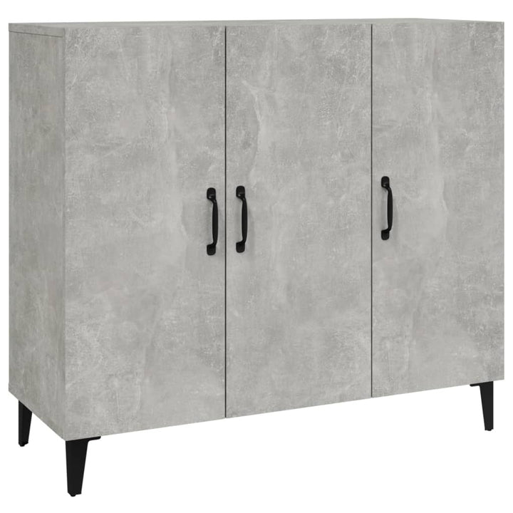 skab 90x34x80 cm konstrueret træ betongrå