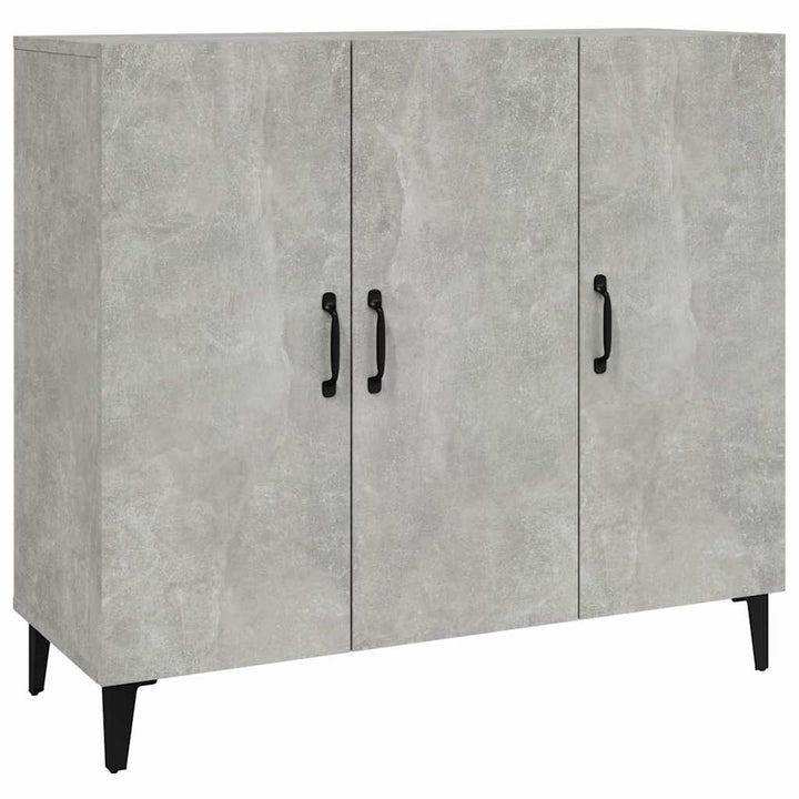skab 90x34x80 cm konstrueret træ betongrå